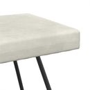 bænk Ensfarvet Cremefarvet 80 x 40 x 45 cm Velour