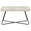 bænk Ensfarvet Cremefarvet 80 x 40 x 45 cm Velour