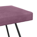 bænk Ensfarvet Lilla 80 x 40 x 45 cm Velour
