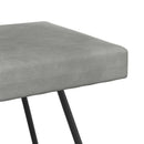 bænk Ensfarvet Lysegrå 110 x 40 x 45 cm Velour