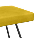 bænk Ensfarvet Gul 110 x 40 x 45 cm Velour