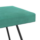 bænk Ensfarvet Turkis 110 x 40 x 45 cm Velour