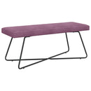 bænk Ensfarvet Lilla 110 x 40 x 45 cm Velour