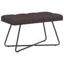 Bænk med knap tufting Mørk Brun 80 x 40 x 46 cm Stof