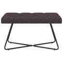 Bænk med knap tufting Mørk Brun 80 x 40 x 46 cm Stof