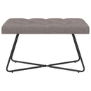 Bænk med knap tufting Gråbrun 80 x 40 x 46 cm Stof