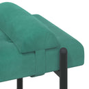 Knappet bænk med puder med pude Turkis 110 x 40 x 46 cm Velour