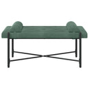 Knappet bænk med puder med pude Havgrøn 110 x 40 x 46 cm Velour