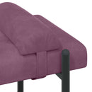 Knappet bænk med puder med pude Lilla 110 x 40 x 46 cm Velour