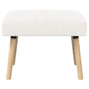 bænk Ensfarvet Cremefarvet 60 x 40 x 45 cm Bouclé