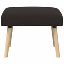 bænk Ensfarvet Sort 60 x 40 x 45 cm Bouclé