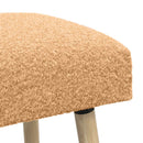 bænk Ensfarvet Beige 60 x 40 x 45 cm Bouclé