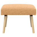 bænk Ensfarvet Beige 60 x 40 x 45 cm Bouclé
