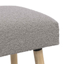 bænk Ensfarvet Lysegrå 80 x 40 x 46 cm Bouclé