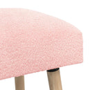 bænk Ensfarvet Lyserød 80 x 40 x 46 cm Bouclé