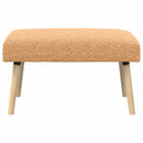 bænk Ensfarvet Beige 80 x 40 x 46 cm Bouclé