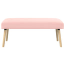 bænk Ensfarvet Lyserød 110 x 40 x 46 cm Bouclé