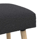 bænk Ensfarvet Mørkegrå 110 x 40 x 46 cm Bouclé