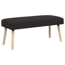 bænk Ensfarvet Sort 110 x 40 x 46 cm Bouclé