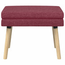 Dobbeltlagret bænk Vinrød 60 x 40 x 46 cm Stof