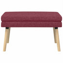 Dobbeltlagret bænk Vinrød 80 x 40 x 47 cm Stof