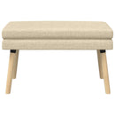 Dobbeltlagret bænk Cremefarvet 80 x 40 x 47 cm Stof