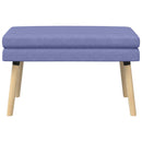Dobbeltlagret bænk Jeans blå 80 x 40 x 47 cm Stof