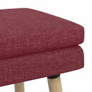 Dobbeltlagret bænk Vinrød 110 x 40 x 47 cm Stof