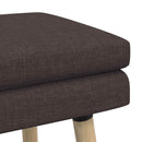 Dobbeltlagret bænk Mørk Brun 110 x 40 x 47 cm Stof