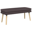 Dobbeltlagret bænk Mørk Brun 110 x 40 x 47 cm Stof
