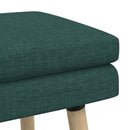 Dobbeltlagret bænk Mørkegrøn 110 x 40 x 47 cm Stof