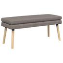 Dobbeltlagret bænk Gråbrun 110 x 40 x 47 cm Stof