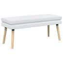 Dobbeltlagret bænk Hvid 110 x 40 x 47 cm Stof