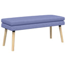 Dobbeltlagret bænk Jeans blå 110 x 40 x 47 cm Stof