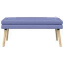 Dobbeltlagret bænk Jeans blå 110 x 40 x 47 cm Stof