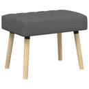Kanalpuddet Bænk Mørkegrå 60 x 40 x 45 cm Stof