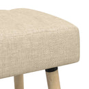 Kanalpuddet Bænk Cremefarvet 60 x 40 x 45 cm Stof