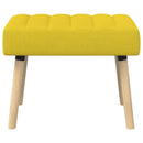 Kanalpuddet Bænk Lys Gul 60 x 40 x 45 cm Stof