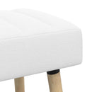 Kanalpuddet Bænk Hvid 60 x 40 x 45 cm Stof