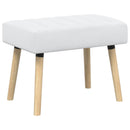 Kanalpuddet Bænk Hvid 60 x 40 x 45 cm Stof