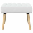 Kanalpuddet Bænk Hvid 60 x 40 x 45 cm Stof
