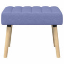 Kanalpuddet Bænk Jeans blå 60 x 40 x 45 cm Stof