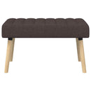 Kanalpuddet Bænk Mørk Brun 80 x 40 x 46 cm Stof