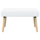 Kanalpuddet Bænk Hvid 80 x 40 x 46 cm Stof