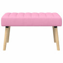 Kanalpuddet Bænk Lyserød 80 x 40 x 46 cm Stof
