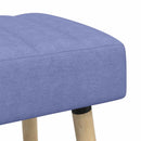Kanalpuddet Bænk Jeans blå 80 x 40 x 46 cm Stof