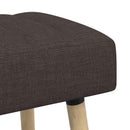Kanalpuddet Bænk Mørk Brun 110 x 40 x 46 cm Stof
