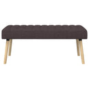 Kanalpuddet Bænk Mørk Brun 110 x 40 x 46 cm Stof