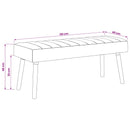 Kanalpuddet Bænk Mørkegrøn 110 x 40 x 46 cm Stof