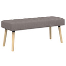 Kanalpuddet Bænk Gråbrun 110 x 40 x 46 cm Stof